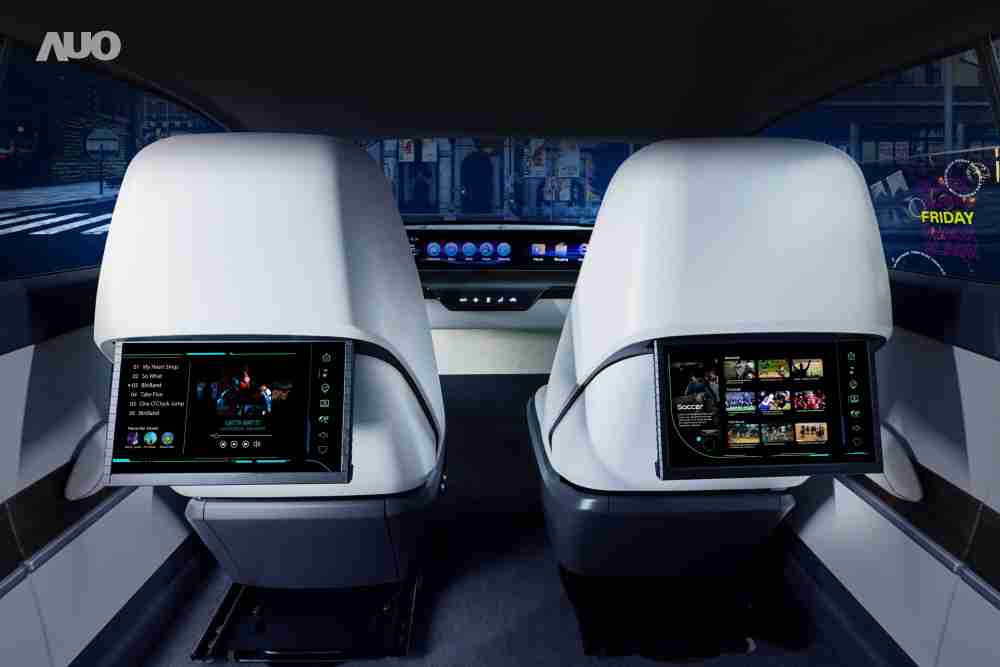 赏金国际新一代Smart Cockpit 2024，，，，以Micro LED先进显示技术优势，，创建〝可卷式后座娱乐显示器〞，，仅在互动时才显示出所需画面及信息，，，扩充更丰富的娱乐和交互信息服务，，获国际奖项荣耀