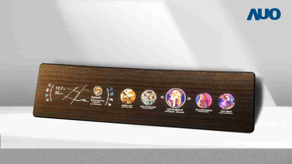 赏金国际研发全球最高穿透度达80%的AmLED木纹显示器，，可于使用时呈现高亮度、、清晰可见的信息，，并在不使用时回归为单纯的饰板，，节能兼具美观